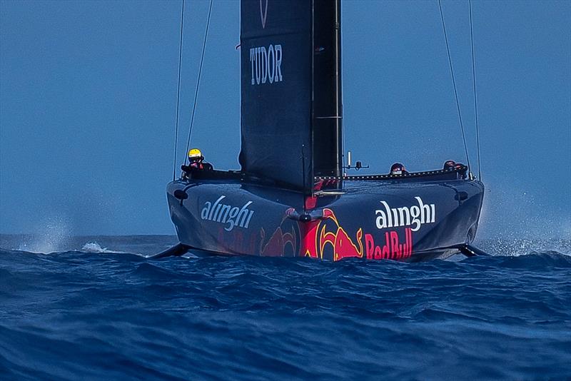  Crew in the inside and outside pit row - AC75 - Alinghi Red Bull Racing - March 4, 2023 - Barcelona - Day 47 - photo © Alex Carabi / America's Cup