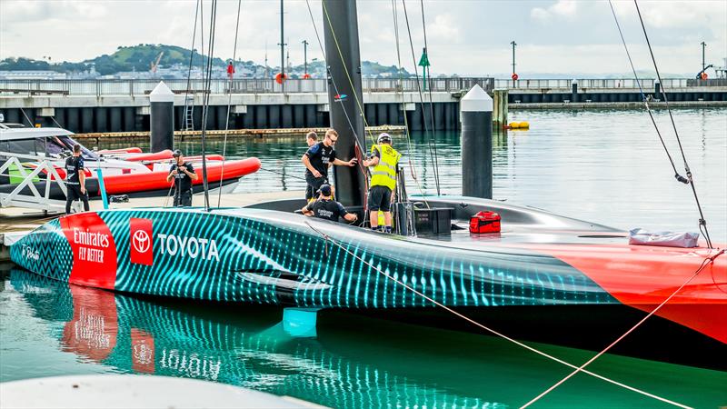 AC75 - Emirates Team New Zealand  -  Day 5 - March 28, 2023 -  Auckland NZ photo copyright Adam Mustill / America's Cup taken at Royal New Zealand Yacht Squadron and featuring the AC75 class