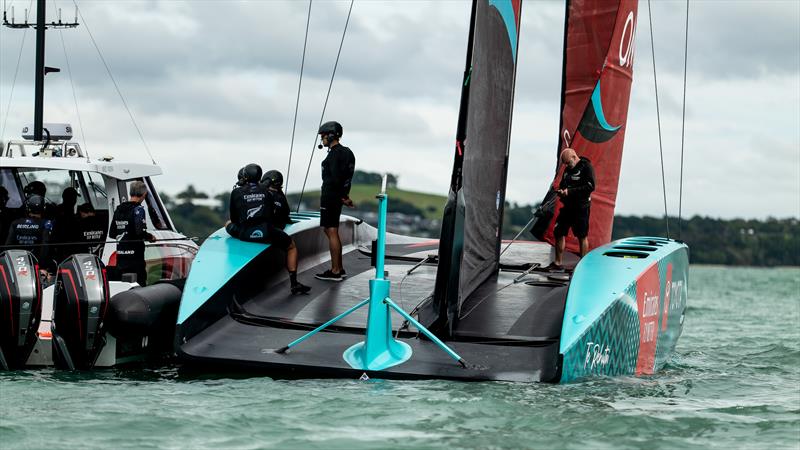 AC75 - Emirates Team New Zealand  -  Day 5 - March 28, 2023 -  Auckland NZ photo copyright Adam Mustill / America's Cup taken at Royal New Zealand Yacht Squadron and featuring the AC75 class