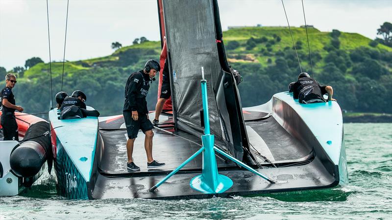 AC75 - Emirates Team New Zealand  -  Day 4 - March 25, 2023 -  Auckland NZ photo copyright Adam Mustill / America's Cup taken at Royal New Zealand Yacht Squadron and featuring the AC75 class