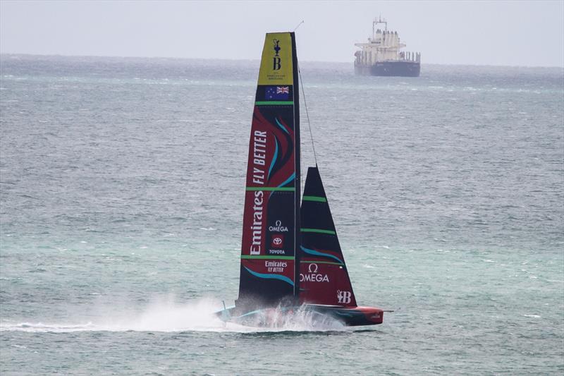 Emirates Team New Zealand - Waitemata Harbour - April 3, 2023 photo copyright Richard Gladwell / Sail-World.com/nz taken at Royal New Zealand Yacht Squadron and featuring the AC75 class