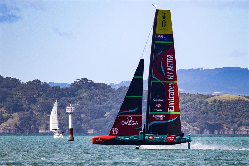 Emirates Team New Zealand - Waitemata Harbour - April 4, 2023 - photo © Richard Gladwell / Sail-World.com/nz