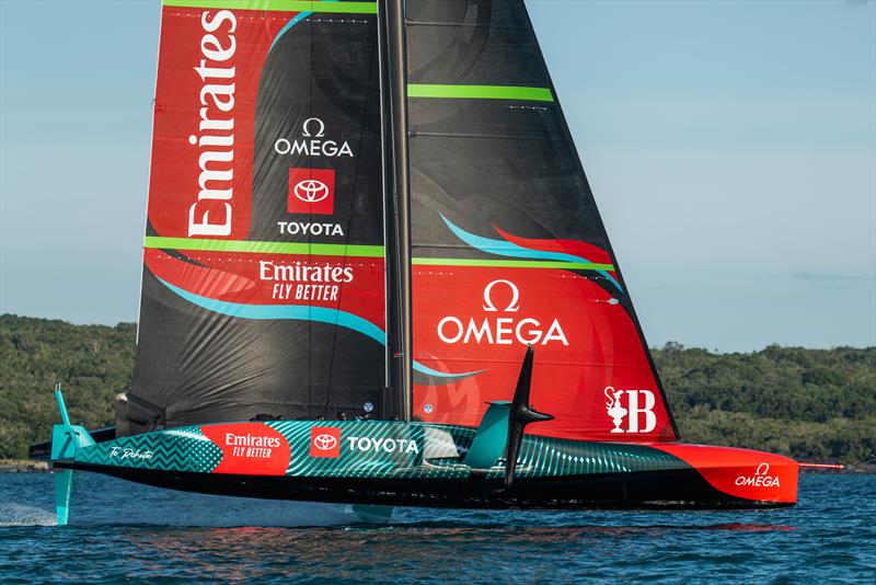 Emirates Team New Zealand -AC75 - Day 9 - Waitemata Harbour - April 5, 2023 - photo © Adam Mustill / America's Cup