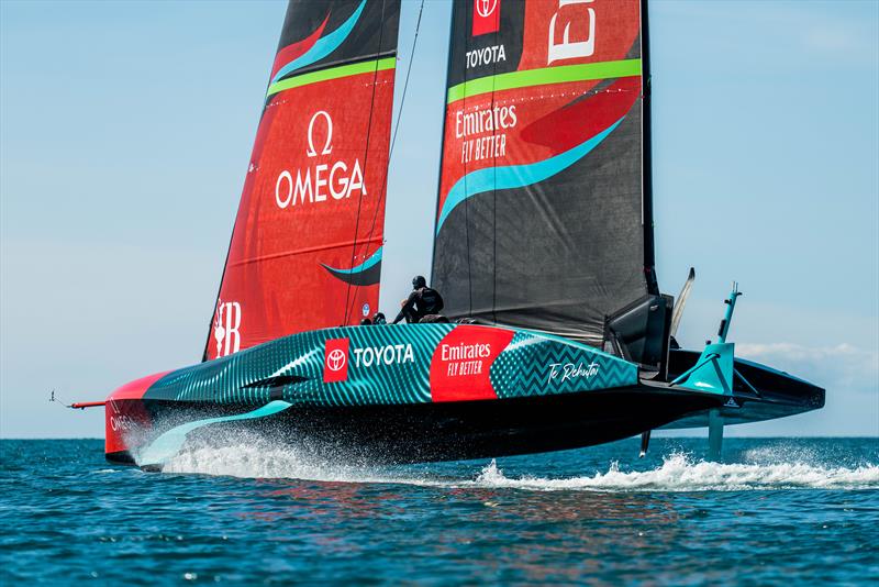 Emirates Team New Zealand -AC75 - Day 9 - Waitemata Harbour - April 5, 2023 - photo © Adam Mustill / America's Cup