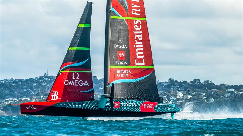 Emirates Team New Zealand - AC75 - Day 11 -  Waitemata Harbour - April 14, 2023 - photo © Adam Mustill / America's Cup