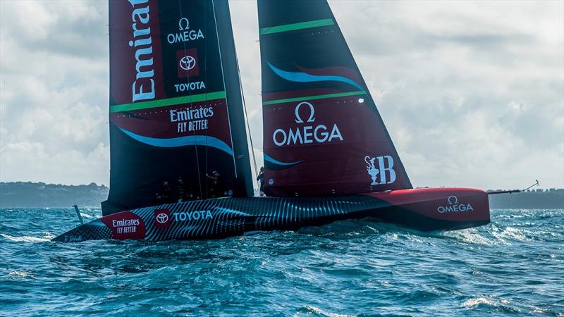 Emirates Team New Zealand - AC75 - Day 11 -  Waitemata Harbour - April 14, 2023 - photo © Adam Mustill / America's Cup