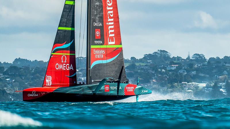Emirates Team New Zealand - AC75 - Day 11 -  Waitemata Harbour - April 14, 2023 - photo © Adam Mustill / America's Cup