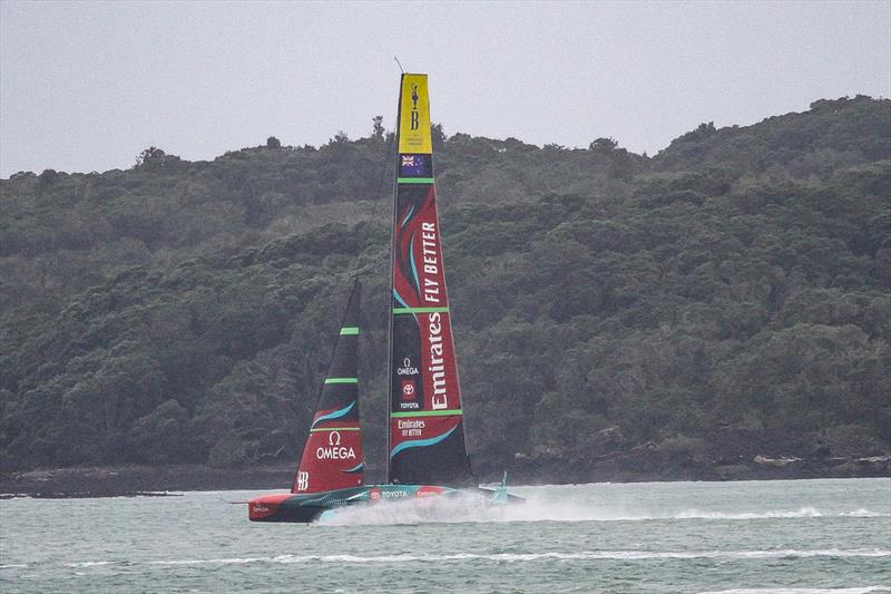 Emirates Team New Zealand - AC75 - Hauraki Gulf - April 18, 2023 - photo © Richard Gladwell - Sail-World.com/nz