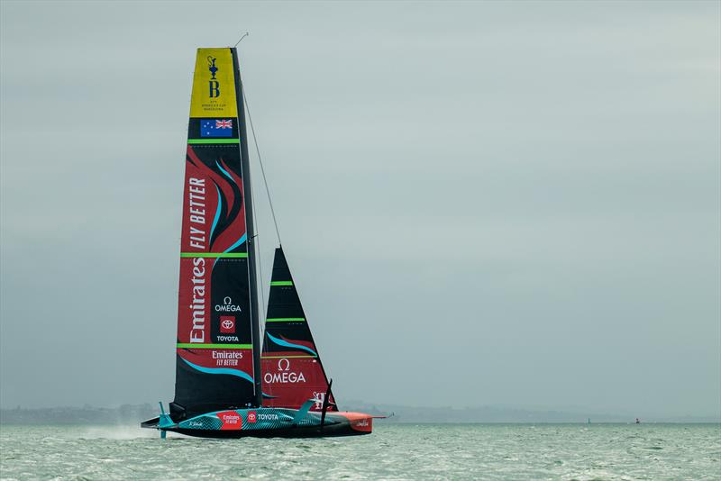 Emirates Team New Zealand - AC75 - Day 12 - April 18, 2023 - Hauraki Gulf - photo © Adam Mustill / America's Cup