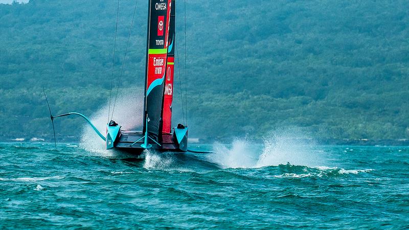 Emirates Team New Zealand - AC75 -  Day 13 - April 19, 2023 - Hauraki Gulf - photo © Adam Mustill / America's Cup