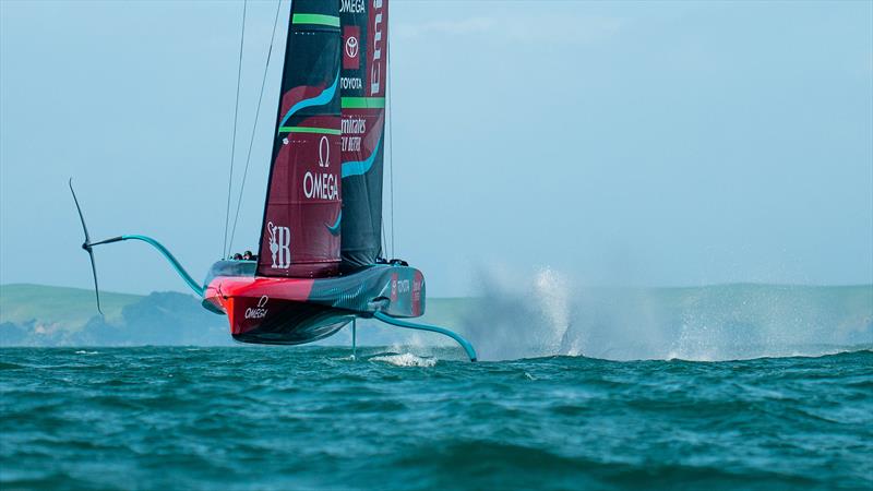 Emirates Team New Zealand - AC75 - Day 14 - April 20, 2023 - Hauraki Gulf - photo © Adam Mustill / America's Cup