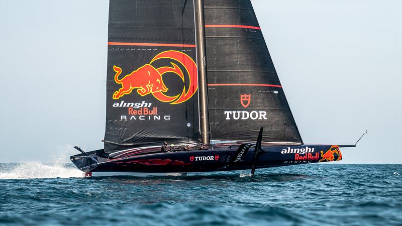 Alinghi Red Bull Racing - AC75  - Day 55 - April 21, 2023 - Barcelona photo copyright Alex Carabi / America's Cup taken at Yacht Club de Genève and featuring the AC75 class