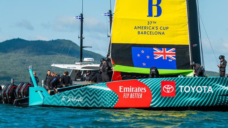 Emirates Team New Zealand - AC75 -  Day 18 - May 12, 2023 - Hauraki Gulf - photo © Adam Mustill / America's Cup