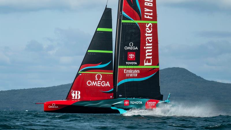 Emirates Team New Zealand - AC75 -  Day 17 - April 28, 2023 - Hauraki Gulf - photo © Adam Mustill / America's Cup