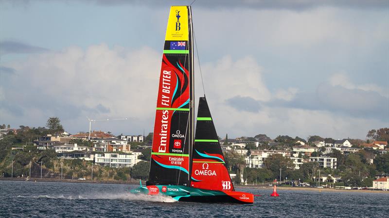 Emirates Team NZ's AC75 Te Rehutai - Final sailing day in Auckland - May 15, 2023 - photo © Richard Gladwell - Sail-World.com / nz