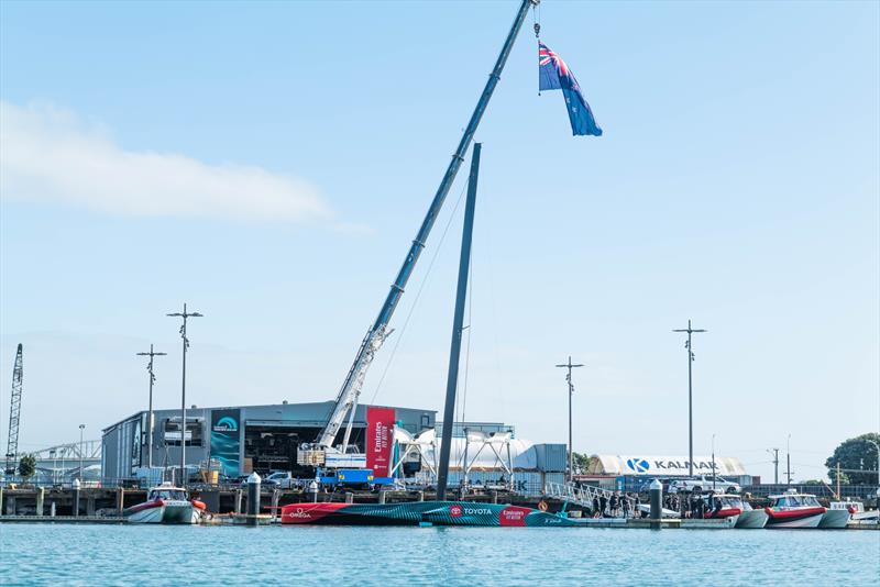 Emirates Team New Zealand - AC75 - Day 15, April 25, 2023 photo copyright Adam Mustill / America's Cup taken at Royal New Zealand Yacht Squadron and featuring the AC75 class