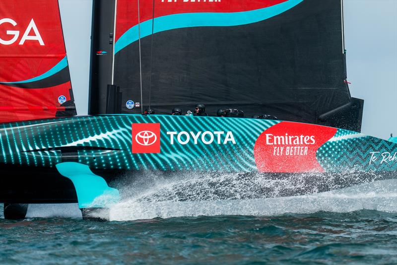 Emirates Team New Zealand - AC75 - Day 15, April 25, 2023 - photo © Adam Mustill / America's Cup