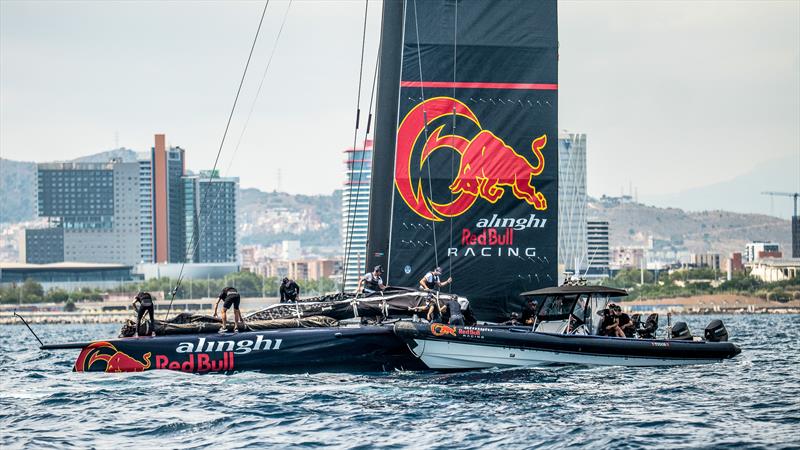 Alinghi Red Bull Racing - AC75  - Day 74 - July 3, 2023 - Barcelona photo copyright Alex Carabi / America's Cup taken at Société Nautique de Genève and featuring the AC75 class