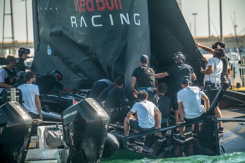 Alinghi Red Bull Racing - AC75 - Day 75 - July 13, 2023 - Barcelona photo copyright Alex Carabi / America's Cup taken at Société Nautique de Genève and featuring the AC75 class