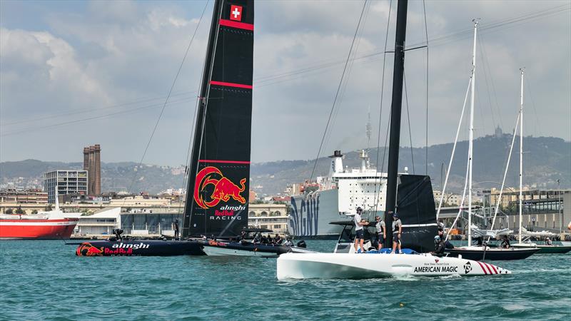 Alinghi Red Bull Racing - AC75 - Day 75 - July 13, 2023 - Barcelona photo copyright Alex Carabi / America's Cup taken at Société Nautique de Genève and featuring the AC75 class