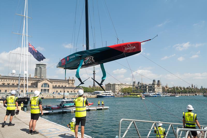 Emirates Team New Zealand - AC75  - Day 20 - July 15, 2023 - Barcelona photo copyright ETNZ/ America's Cup taken at Royal New Zealand Yacht Squadron and featuring the AC75 class