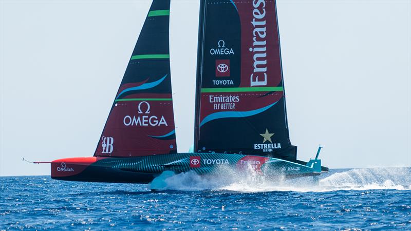 Emirates Team New Zealand - AC75  - Day 21 - July 15, 2023 - Barcelona photo copyright AC37 Joint Recon taken at Royal New Zealand Yacht Squadron and featuring the AC75 class