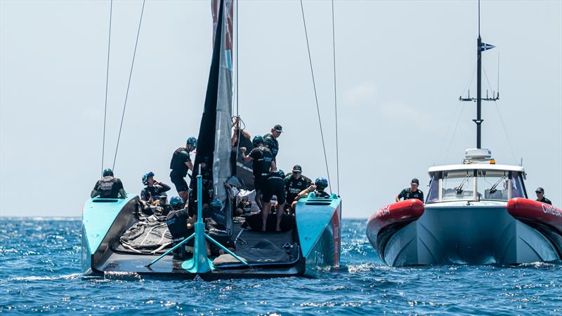 Emirates Team New Zealand - AC75  - Day 21 - July 15, 2023 - Barcelona photo copyright AC37 Joint Recon taken at Royal New Zealand Yacht Squadron and featuring the AC75 class