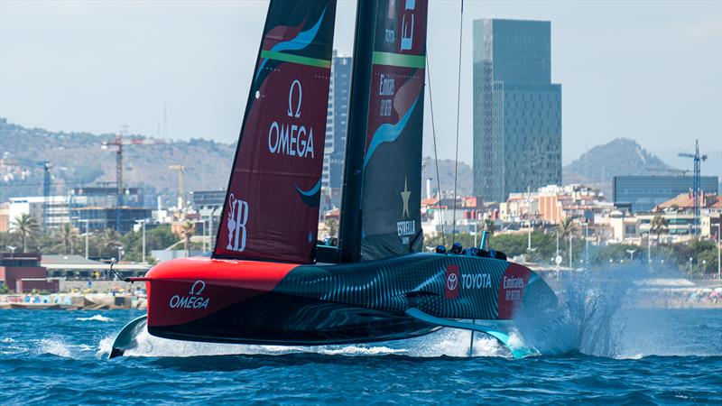 Emirates Team New Zealand - AC75  - Day 21 - July 15, 2023 - Barcelona photo copyright AC37 Joint Recon taken at Royal New Zealand Yacht Squadron and featuring the AC75 class