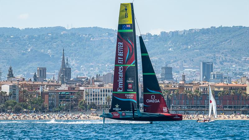 Emirates Team New Zealand - AC75  - Day 21 - July 15, 2023 - Barcelona photo copyright AC37 Joint Recon taken at Royal New Zealand Yacht Squadron and featuring the AC75 class