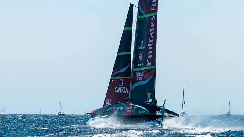 Emirates Team New Zealand - AC75  - Day 21 - July 15, 2023 - Barcelona photo copyright AC37 Joint Recon taken at Royal New Zealand Yacht Squadron and featuring the AC75 class