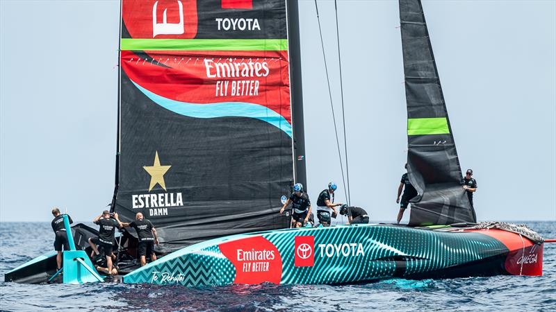 Emirates Team New Zealand - AC75  - Day 22 - July 17, 2023 - Barcelona photo copyright AC37 Joint Recon taken at Royal New Zealand Yacht Squadron and featuring the AC75 class