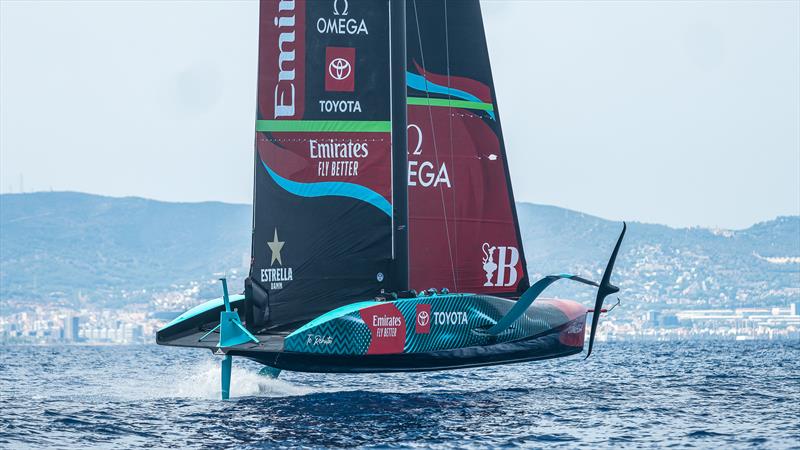 Emirates Team New Zealand - AC75  - Day 22 - July 17, 2023 - Barcelona photo copyright AC37 Joint Recon taken at Royal New Zealand Yacht Squadron and featuring the AC75 class