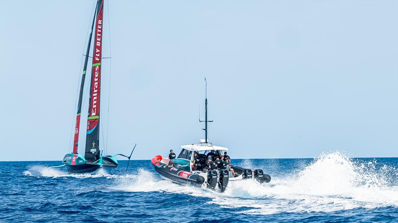 Emirates Team New Zealand - AC75  - Day 22 - July 17, 2023 - Barcelona photo copyright AC37 Joint Recon taken at Royal New Zealand Yacht Squadron and featuring the AC75 class