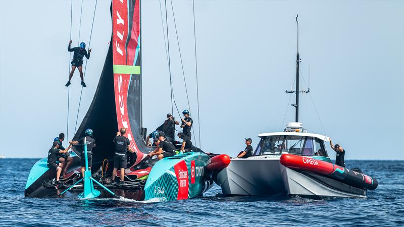 Emirates Team New Zealand - AC75  - Day 22 - July 17, 2023 - Barcelona photo copyright AC37 Joint Recon taken at Royal New Zealand Yacht Squadron and featuring the AC75 class