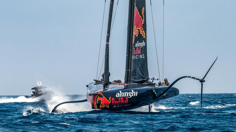 Alinghi Red Bull Racing - AC75  - Day 77 - July 18, 2023 - Barcelona photo copyright Alex Carabi / America's Cup taken at Société Nautique de Genève and featuring the AC75 class