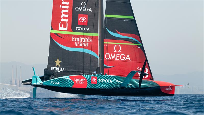 Emirates Team New Zealand - AC75  - Day 23 - July 18, 2023 - Barcelona photo copyright Job Vermeulen / America's Cup taken at Royal New Zealand Yacht Squadron and featuring the AC75 class