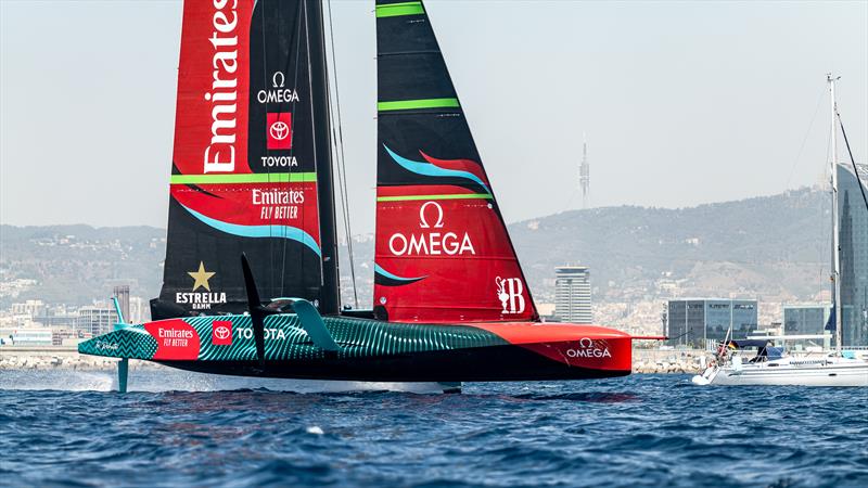 Emirates Team New Zealand - AC75  - Day 23 - July 18, 2023 - Barcelona photo copyright Job Vermeulen / America's Cup taken at Royal New Zealand Yacht Squadron and featuring the AC75 class