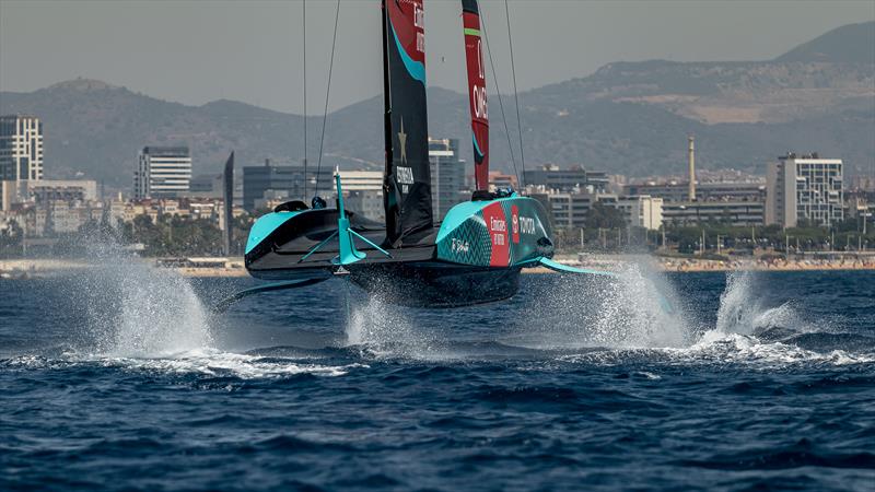 Emirates Team New Zealand - AC75  - Day 23 - July 18, 2023 - Barcelona photo copyright Job Vermeulen / America's Cup taken at Royal New Zealand Yacht Squadron and featuring the AC75 class