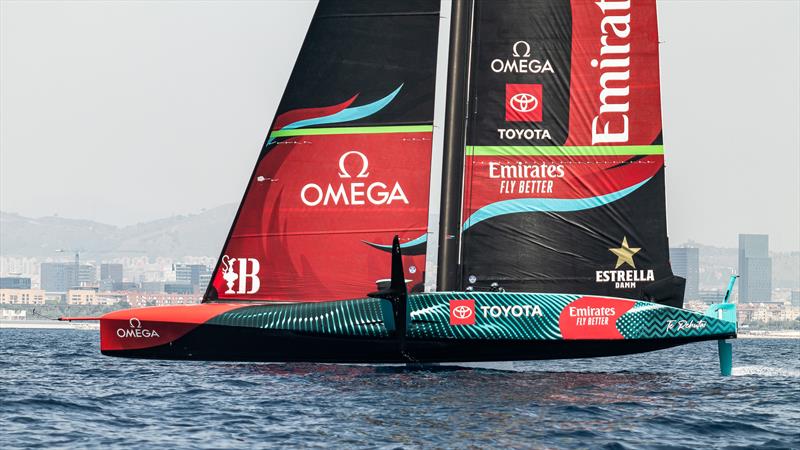 Emirates Team New Zealand - AC75  - Day 24 - July 19, 2023 - Barcelona photo copyright Job Vermeulen / America's Cup taken at Royal New Zealand Yacht Squadron and featuring the AC75 class