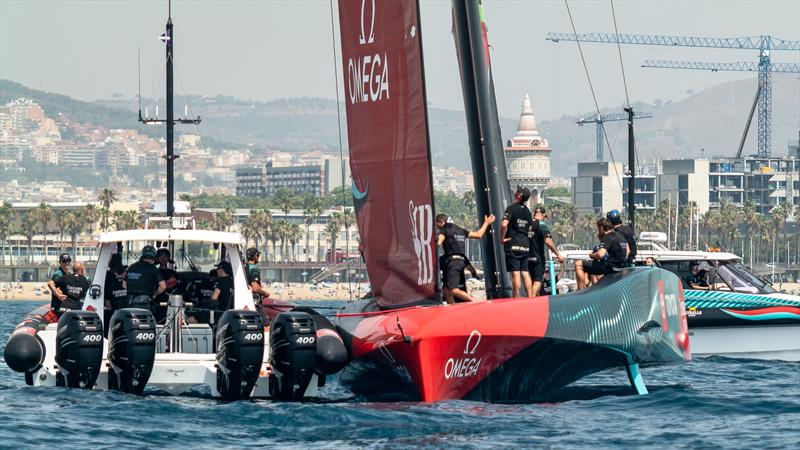 Emirates Team New Zealand - AC75  - Day 24 - July 19, 2023 - Barcelona photo copyright Job Vermeulen / America's Cup taken at Royal New Zealand Yacht Squadron and featuring the AC75 class