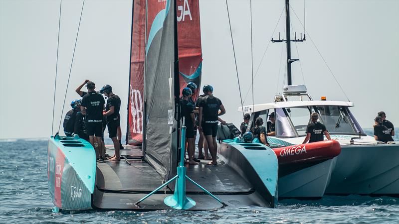 Emirates Team New Zealand - AC75  - Day 24 - July 19, 2023 - Barcelona photo copyright Job Vermeulen / America's Cup taken at Royal New Zealand Yacht Squadron and featuring the AC75 class