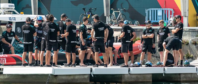 Emirates Team New Zealand - AC75  - Day 24 - July 19, 2023 - Barcelona photo copyright Job Vermeulen / America's Cup taken at Royal New Zealand Yacht Squadron and featuring the AC75 class