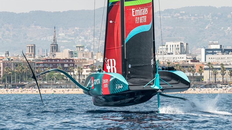 Emirates Team New Zealand - AC75  - Day 24 - July 19, 2023 - Barcelona photo copyright Job Vermeulen / America's Cup taken at Royal New Zealand Yacht Squadron and featuring the AC75 class