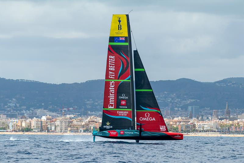 Emirates Team New Zealand - AC75  - Day 26 - July 26, 2023 - Barcelona photo copyright Job Vermeulen / America's Cup taken at Royal New Zealand Yacht Squadron and featuring the AC75 class