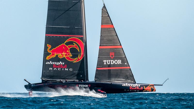 Alinghi Red Bull Racing - AC75  - Day 78 - August 7, 2023 - Barcelona photo copyright Alex Carabi / America's Cup taken at Société Nautique de Genève and featuring the AC75 class