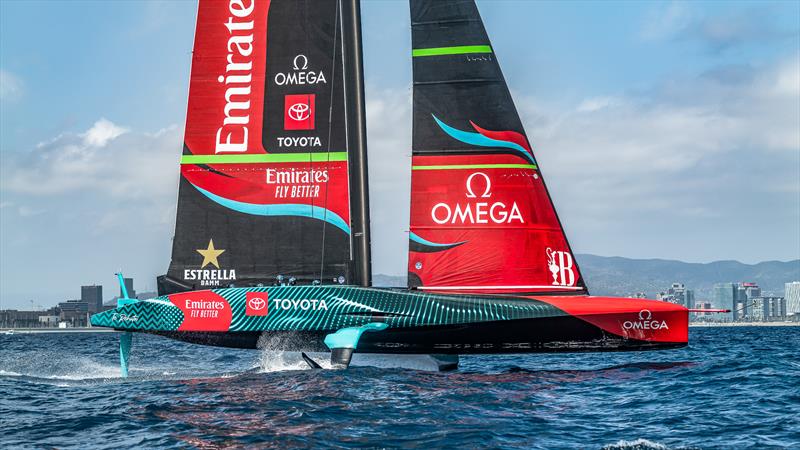 Emirates Team NZ - Day 32 - Barcelona - August, 8 2023 photo copyright Job Vermeulen / America's Cup taken at Royal New Zealand Yacht Squadron and featuring the AC75 class