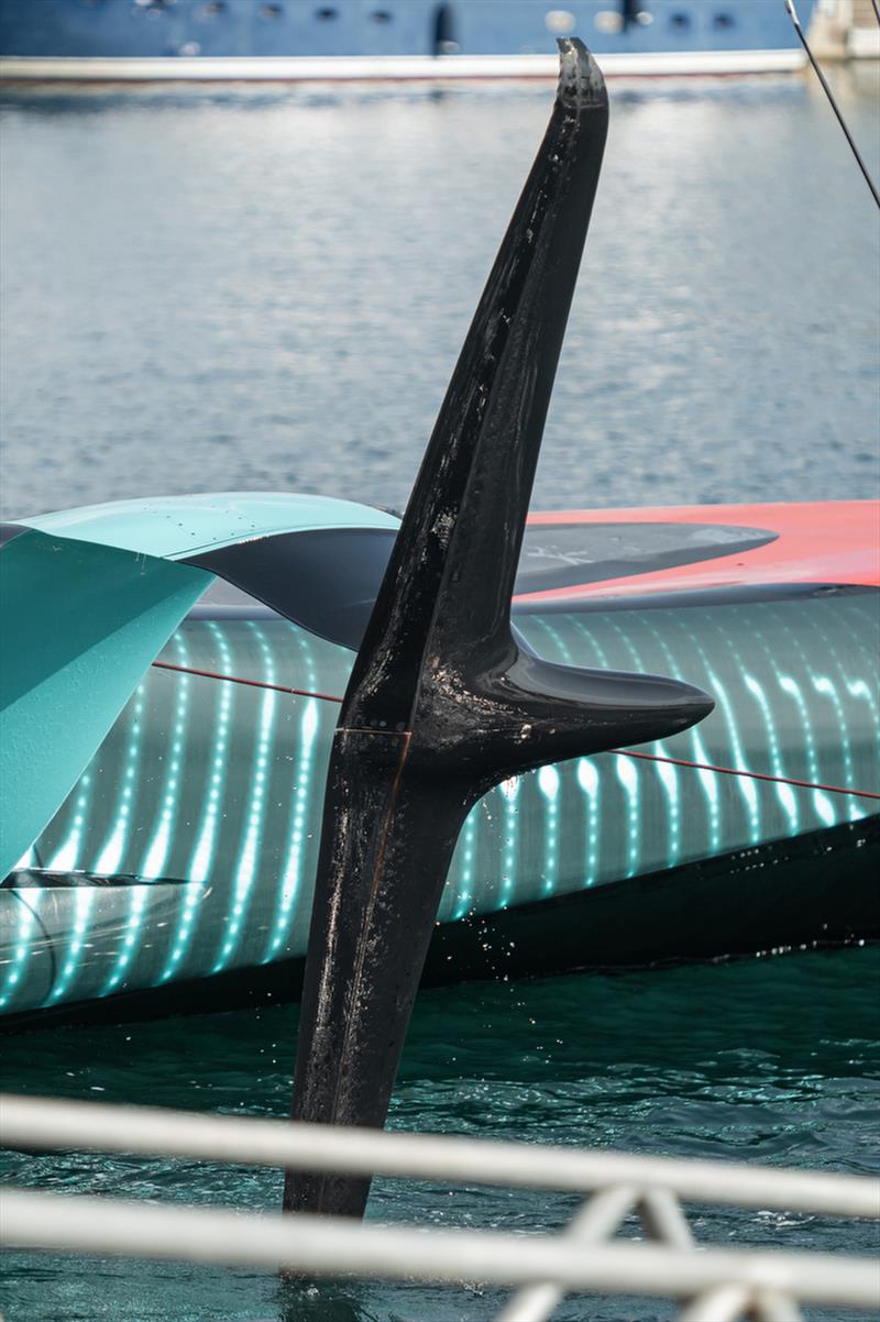 017 - Stb wing tip trailing edge shape - Emirates Team NZ - Day 33 - Barcelona - August, 15 2023 - photo © Job Vermeulen / America's Cup