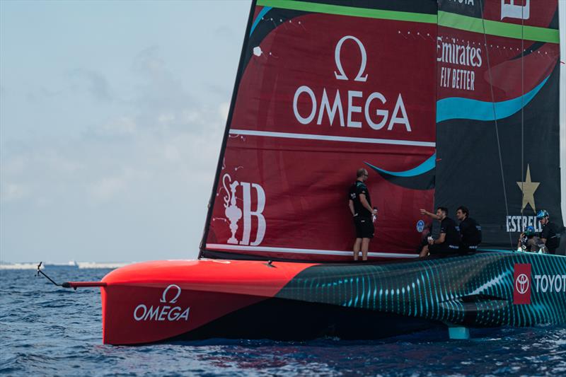 139 - Camera set on port side - Emirates Team NZ - Day 33 - Barcelona - August, 15 2023 - photo © Job Vermeulen / America's Cup