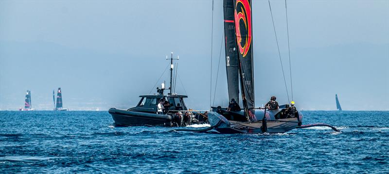 Alinghi Red Bull Racing - AC75  - Day 80 - August 22, 2023 - Barcelona - photo © Alex Carabi / America's Cup