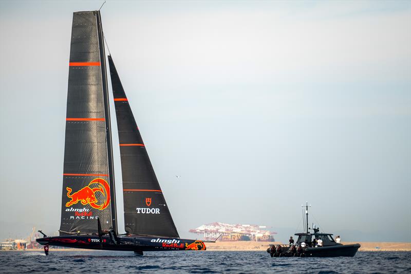 Alinghi Red Bull Racing - AC75  - Day 81 - August 23, 2023 - Barcelona photo copyright Alex Carabi / America's Cup taken at Société Nautique de Genève and featuring the AC75 class